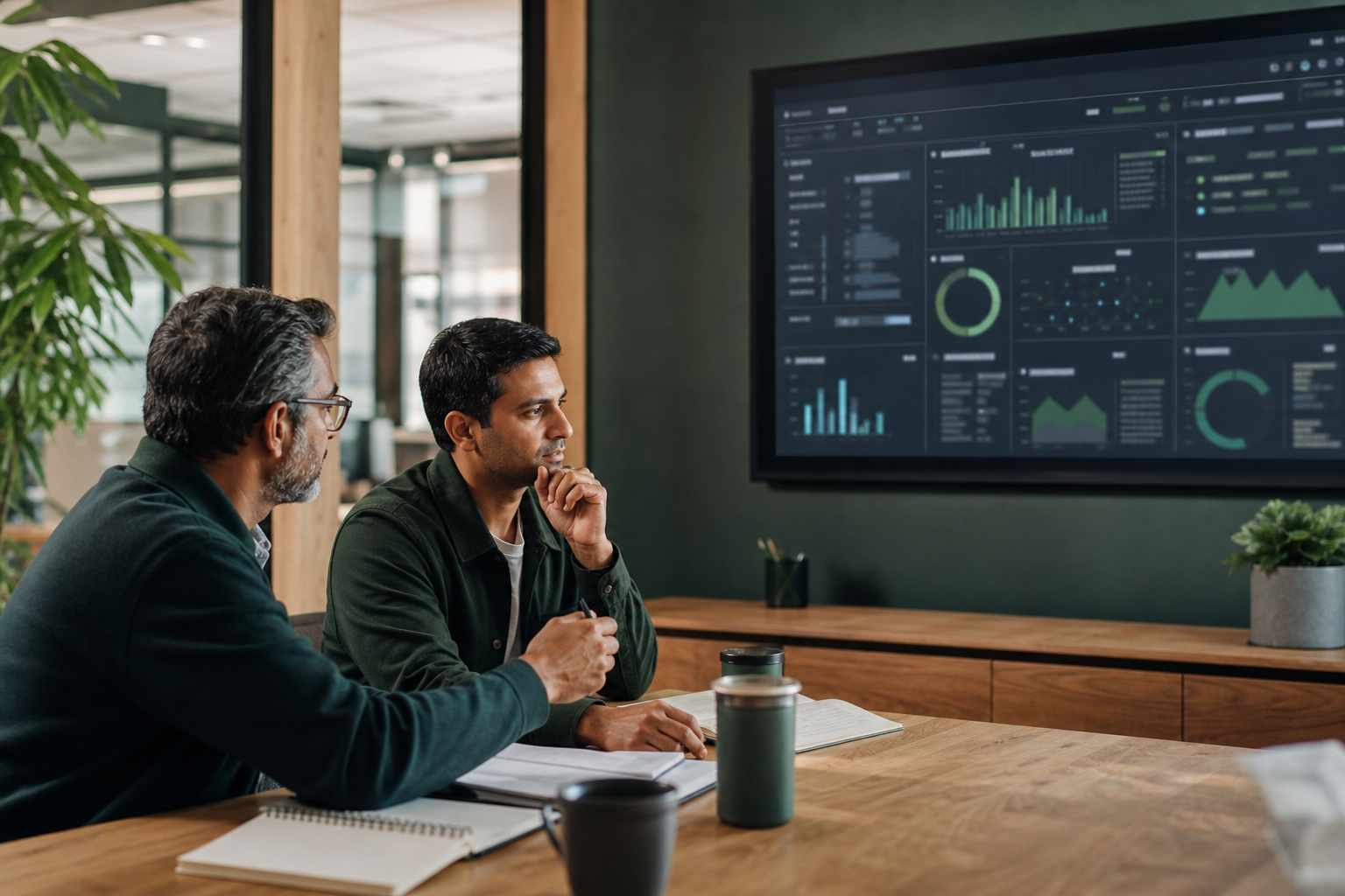 Engineers reviewing quality and risk intelligence